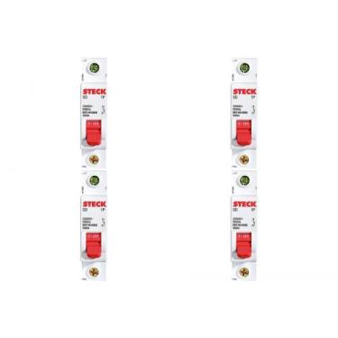 Imagem de Kit C/4 - Disjuntor Steck Din Unipolar 32A Sd61 3Ka