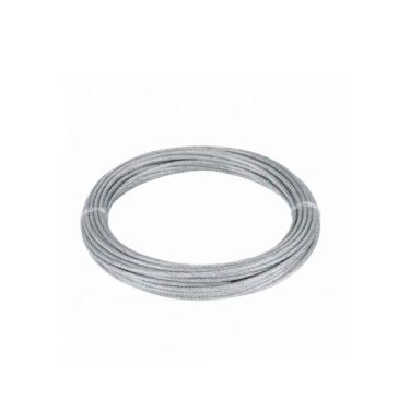 Imagem de Kit 25m Cabo de Aço Galvanizado 3/16 Af 6 X 19 - Vonder