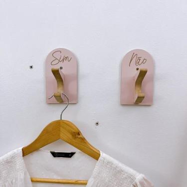 Imagem de 6 Ganchos de Provador loja roupas boho premium capela arco - Souvenir 