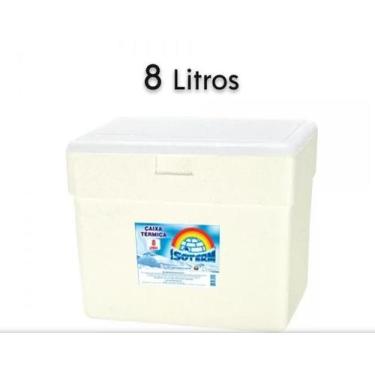 Imagem de Caixa Isopor 8 Litros Térmica Gelo Cerveja Refri Isoterm - Lynx produç