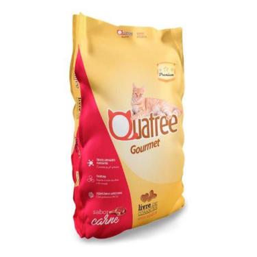 Imagem de Ração Quatree Gourmet Para Gatos Adultos Sabor Carne 10kg