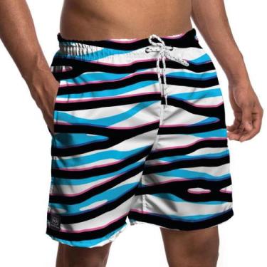 Imagem de Short Tactel Masculino com Bolsos Estampado 1088 - Pierre Couto, Mascu