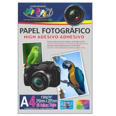 Imagem de Papel Fotográfico Adesivo A4 130g com 50Folhas - Offpaper