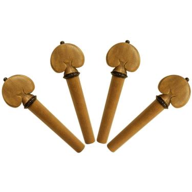 Imagem de Kit De Cravelhas Em Boxwood Modelo Coração Para Viola