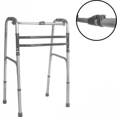 Imagem de Andador Articulado 3 Barras Idosos até 135kg Aluminio Hidrolight