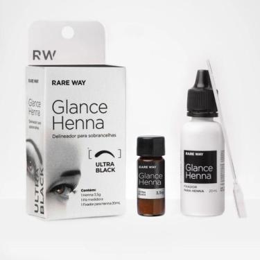 Imagem de Henna para Sobrancelhas Glance Rare Way 3,5g, Ultra Black
