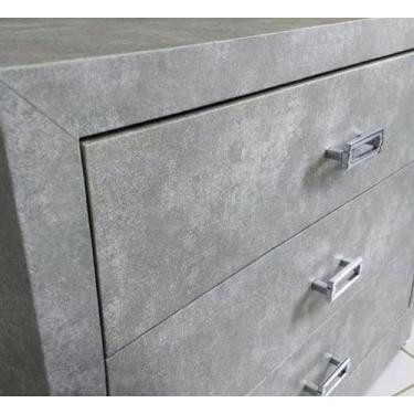 Imagem de Papel Adesivo de Parede Cinza Queimado Cimento Concreto Texturizado De