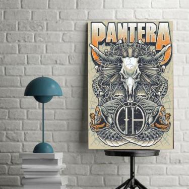Imagem de Placa Decorativa Poster Banda Pantera Hard Rock - Placa Mdf, Mdf, Mdf,