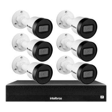 Imagem de KIT 6 CÂMERAS IP HD INTELBRAS VIPc 1230 B  NVD 1408