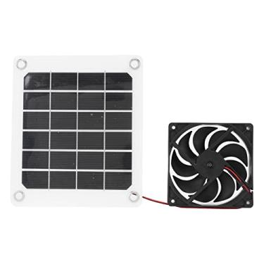 Imagem de Ventilador Movido a Energia Solar de 10W 5V Ventilador Portátil de Painel Solar Monocristalino Sil para Ventilador RV Serve Portátil para Manter Seu Espaço Circulando Mais