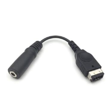 Imagem de WsjiaboFux Cabo adaptador de fone de ouvido preto de 3,5 mm, para Game boy Advance para cabo GBA-SP, para Game Boy Advance, acessórios