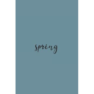 Imagem de Spring Black Text Notebook: Spirit Mountain Blue Matte Finish Lined Journal, 6 x 9 120 Pages, Gift For Thinkers, List Makers and Doers (Spring Black Text Journal)
