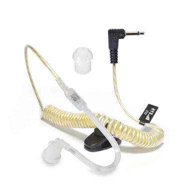 Imagem de HYS 1 fone de ouvido receptor de 3,5 mm/apenas para ouvir com tubo acústico para aplicação da lei, fone de ouvido com fio de armadura balanceada dinâmica para Motorola Midland 3,5 mm microfone de