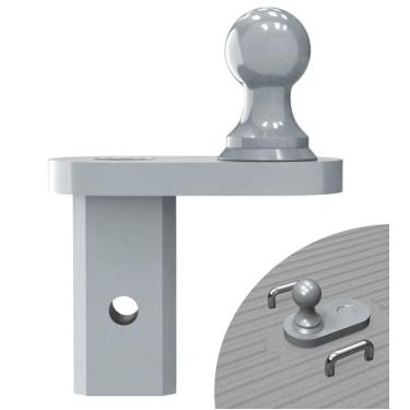 Imagem de Mepareri Bola de deslocamento de 10 cm, engates de reboque pescoço de ganso