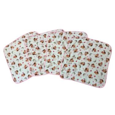 Imagem de Kit 10 Fraldinha De Boca Bebê Turma Da Mônica E Cebolinha 33x33cm Com 
