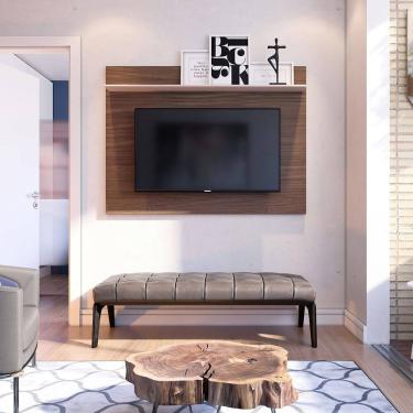 Imagem de Painel para TV até 55 Pol 135x99cm Maia Nogueira Off White