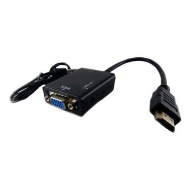 Imagem de Cabo Adaptador Hdmi Para Vga Para Tv Pc Notebook Monitor - Shopmix
