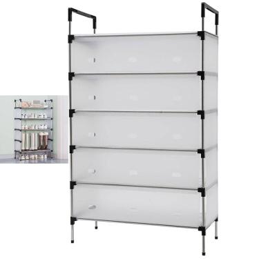 Imagem de Rack Sapateira 6 Andares 18 Pares Sandalia Tenis Sapato Chinelos Porta Objeto Livro Hall de Entrada Organizador