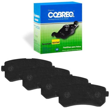 Imagem de Kit Pastilha Freio Renault Fluence 2010 a 2018 Traseira Bosch Cobreq N455COB