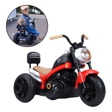 Imagem de Mini Moto Eletrica Infantil 6V Chopper Estilosa Custom Bw369
