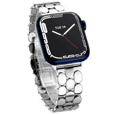 Imagem de Pulseiras de relógio Memori Planet Silver em Aço Inoxidável Apple 40-4