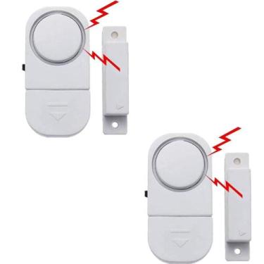 Imagem de Kit 3 Aviso Sonoro Para Porta Aberta Com Bateria Sem Fio  - Home Goods
