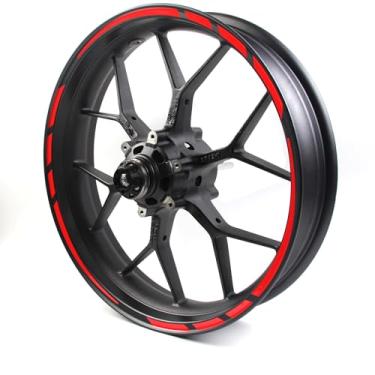 Imagem de Adesivos adesivos de tiras de aro vermelho projetados para todas as motocicletas ou carros de 43.2 cm CBR250R CBR300R DRZ400SM DL650 DL1000 GSX1300R Katana 600 750 S1000RR Ninja 650 Z750 MT07 FZ07