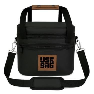 Imagem de Bolsa Marmiteira Trabalho e Academia Fitness Térmica 7 litros de Couro Fit