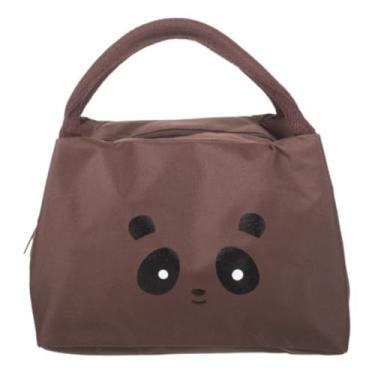 Imagem de Bolsa Térmica Infantil Lancheira Escola Menina Menino Bebê (Marrom)