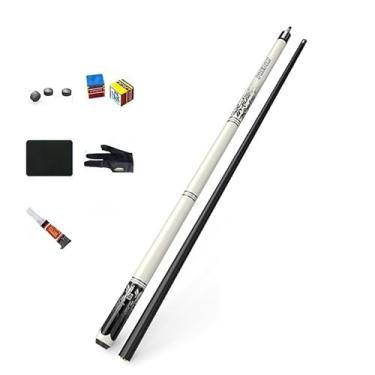 Imagem de CQBXRD Taco de Sinuca Profissional - Taco de Bilhar 1/2 Estrutura de Bordo Canadense 147cm (58in) com Cabeças Fixas 10mm/11.5mm/13mm (C Tacos de bilhar e acessórios, 11.5mm)