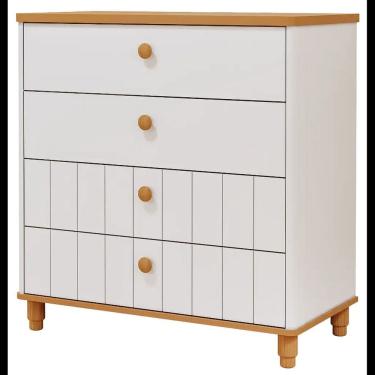 Imagem de Cômoda Bebê Retro Cupcake Permobili 4 Gavetas MDF