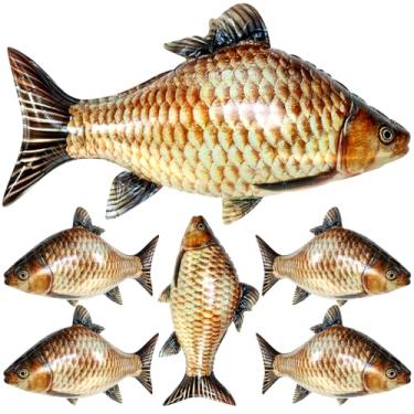 Imagem de 12 balões de peixe 83 cm realistas decorações de festa de aniversário, balão inflável fofo para decoração de festa temática de pesca, suprimentos
