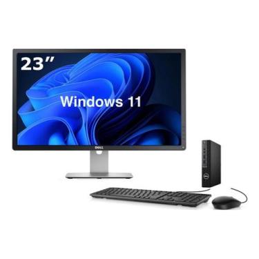 Imagem de Cpu Dell 3080 Mini I5 10g 16gb 240ssd Monitor 23pol Win11