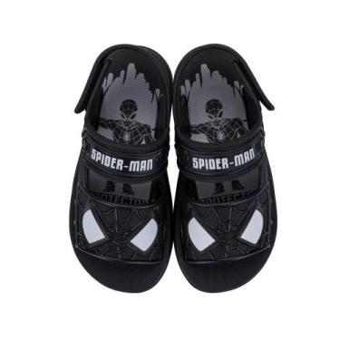 Imagem de Sandalia grendene kids homem aranha furgao ref 23222, Preto, Branco, 3