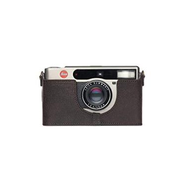 Imagem de BolinUS Capa Leica Minilux, Feita À Mão, Em Couro Legítimo, Meia Para Câmera Minilux/Minilux Zoom Com Alça De Mão (Café)