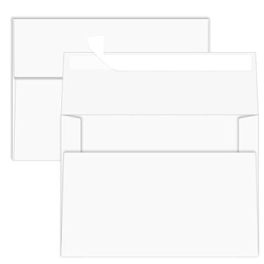 Imagem de YINUOYOUJIA 100 pacotes de envelopes brancos A7, envelopes 5x7 para convites, autoselo para casamentos, formatura, chá de bebê, aniversário, cartões comemorativos