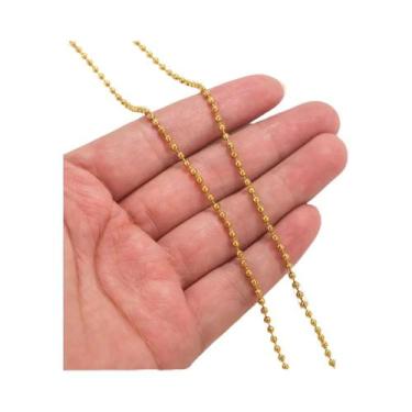 Imagem de Corrente Frisada De Aço Inoxidável De 2 Metros Para Colar DIY Pulseira