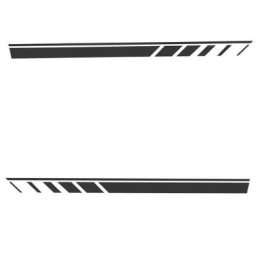 Imagem de Kit Faixas Adesivo Lateral - Yaris Grafite 2022 2023 2024 - Jhow Adesi