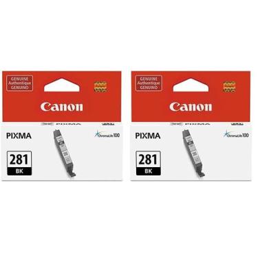 Imagem de Tanque de tinta Canon CLI-281 preto (pacote com 2) compatível com TR85