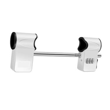 Imagem de Ｂｅｓｇａ Fechadura de combinação de 3 dígitos para portas duplas, cadeado resistente, ferragens sem chave, fácil instalação, fechadura de segurança decorativa