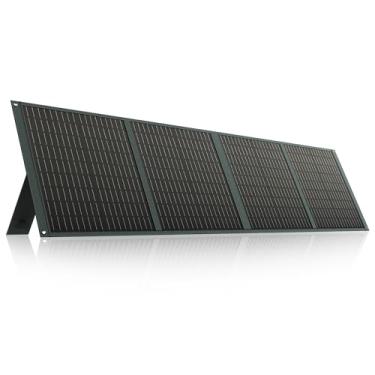 Imagem de TOWERWIN Estação de energia portátil dobrável de 100 W e dispositivos USB, kit de carregador de painel solar RV com suporte ajustável para telefones domésticos e outras aplicações fora da rede