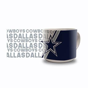 Imagem de Rico Industries NFL Football Dallas Cowboys Caneca de café de cerâmica metrô de 400 ml, caneca de cerâmica colorida de equipe para fãs da NFL