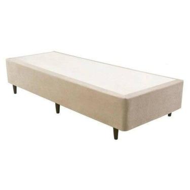 Imagem de Base Cama Box Solteiro Herval Channel Bambu 39x96x203 cm, Bege