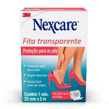 Imagem de Fita Protetora Para Os Pés Nexcare 25mm X 3m 1 Unidade Fita Protetora para os Pés Nexcare 25 mm x 3 m 1 Unidade