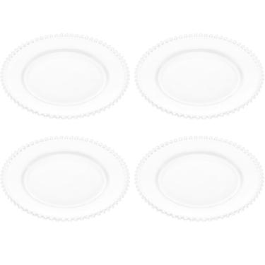 Imagem de Conjunto 4 Pratos Rasos de Jantar em Cristal Wolff Pearl 28c