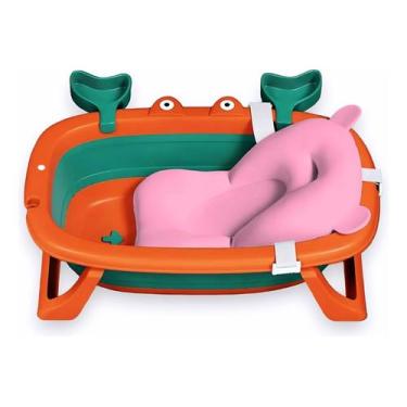 Imagem de Banheira De Bebê Dobrável Com Cama Flutuante E Saboneteira - Tibaby, R