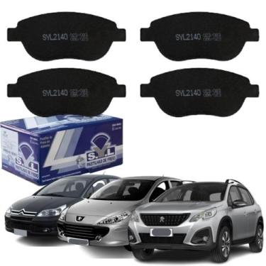 Imagem de Jogo 4 Pastilhas Freio Dianteira Peugeot 2008 307 Citroen C4 - SYL, PA
