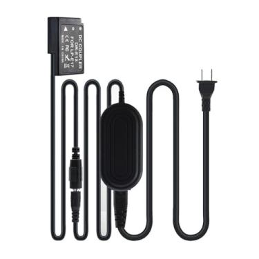 Imagem de Kit de cabo adaptador de alimentação CA para câmera 7,4V-8,4V com bateria falsa LP-E17 compatível com Canon RP, 77D, 200D, 250D
