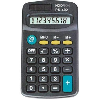 Imagem de Calculadora De Bolso 8Digitos Pilha Aaa/Solar Pret - MERCORIENTAL