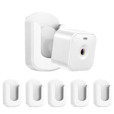 Imagem de Pacote com 5 câmeras Blink, sem perfuração, sem parafusos, suporte de parede, adesivo Blink Outdoor para câmeras Blink Outdoor 4/Blink Mini/Mini 2/Blink, fácil de instalar (branco)